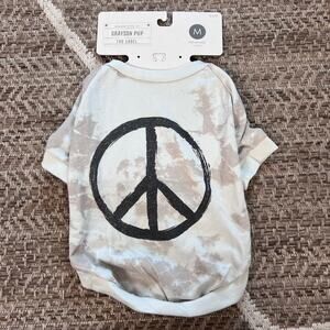 Grayson Pup The Label Dog Peace Shirt Sz M